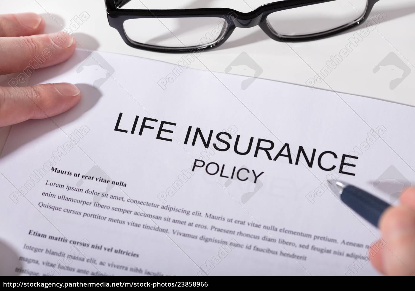 close-up-of-life-insurance-policy-form-stock-image-23858966