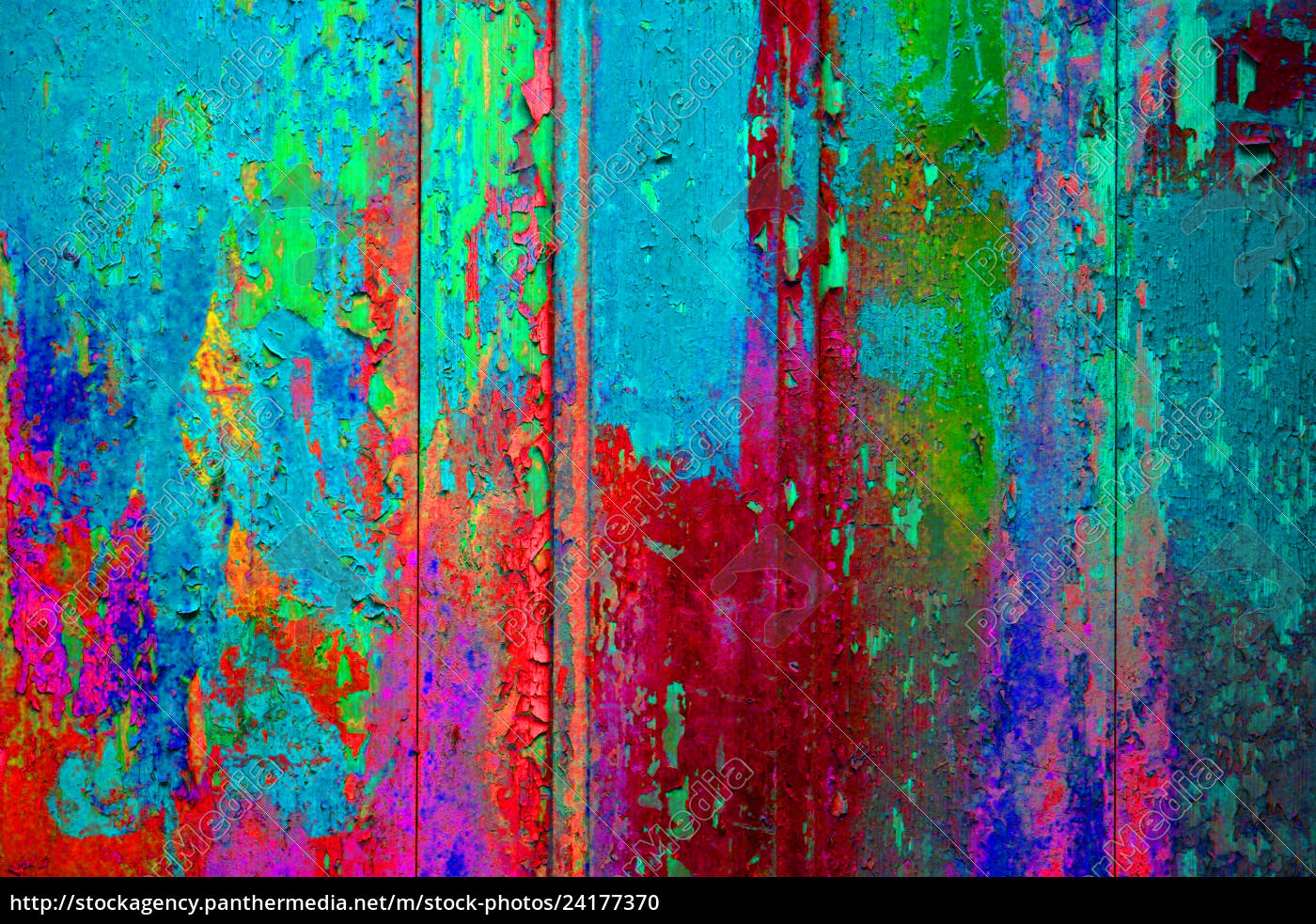 Chipped Paint Blue Pink Red Green Stock Image Panthermedia Stock Agency