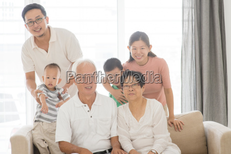 Asian multi generations family portrait - Royalty free photo #24514336 ...