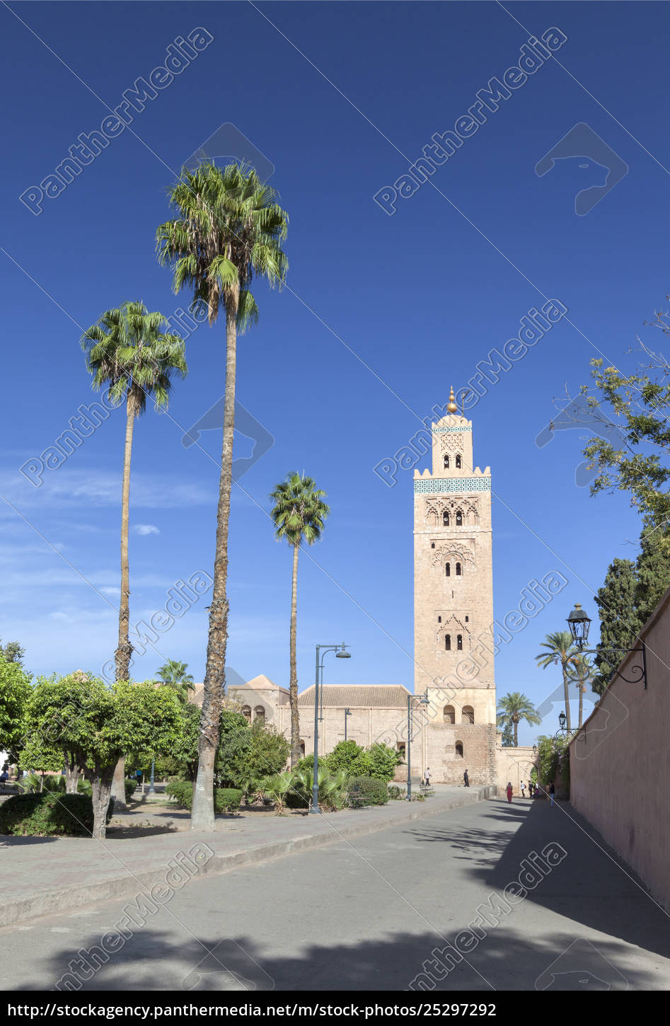 The minaret of Koutoubia mosque in Marrakech Morocco - Royalty free ...