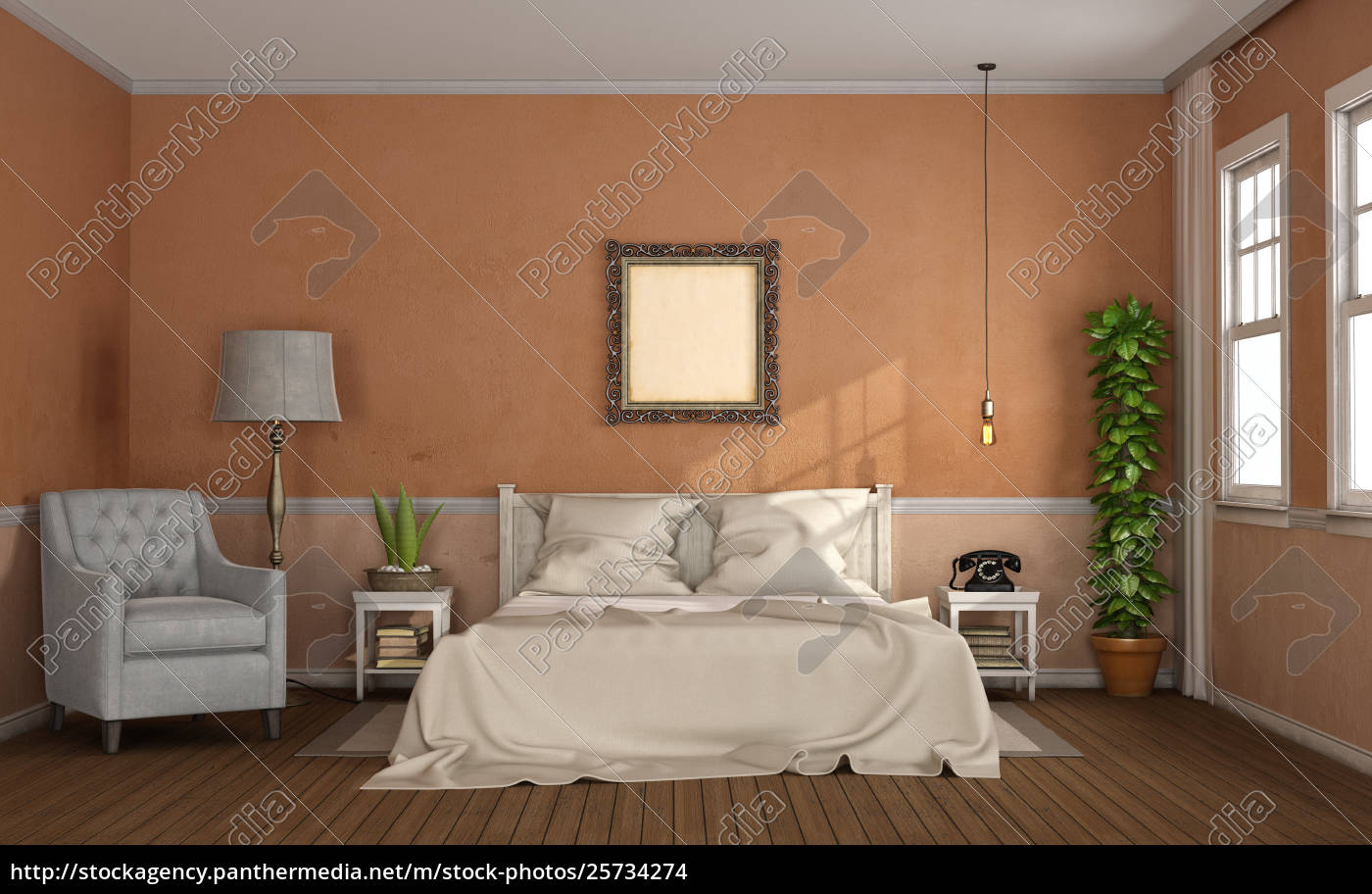 Master Bedroom In Classic Style Stock Image 25734274 Panthermedia Stock Agency