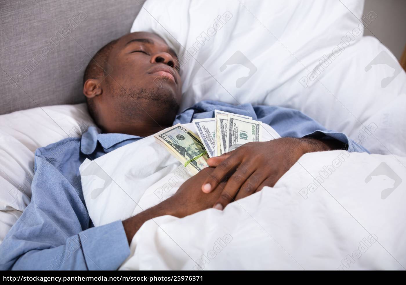 Stock Photo 25976371 Young Man Sleeping On Bed In Bedroom