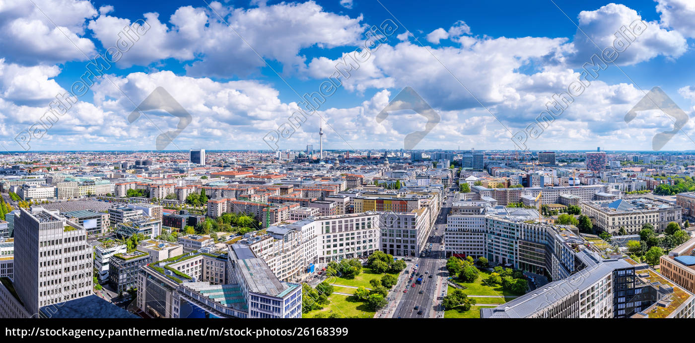 Panoramic View At The Berlin City Center Stock Photo Panthermedia Stock Agency