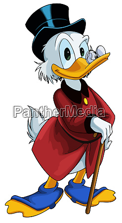 uncle scrooge mcduck richest duck in the world - rights-managed image  #26549089 | PantherMedia Stock Agency