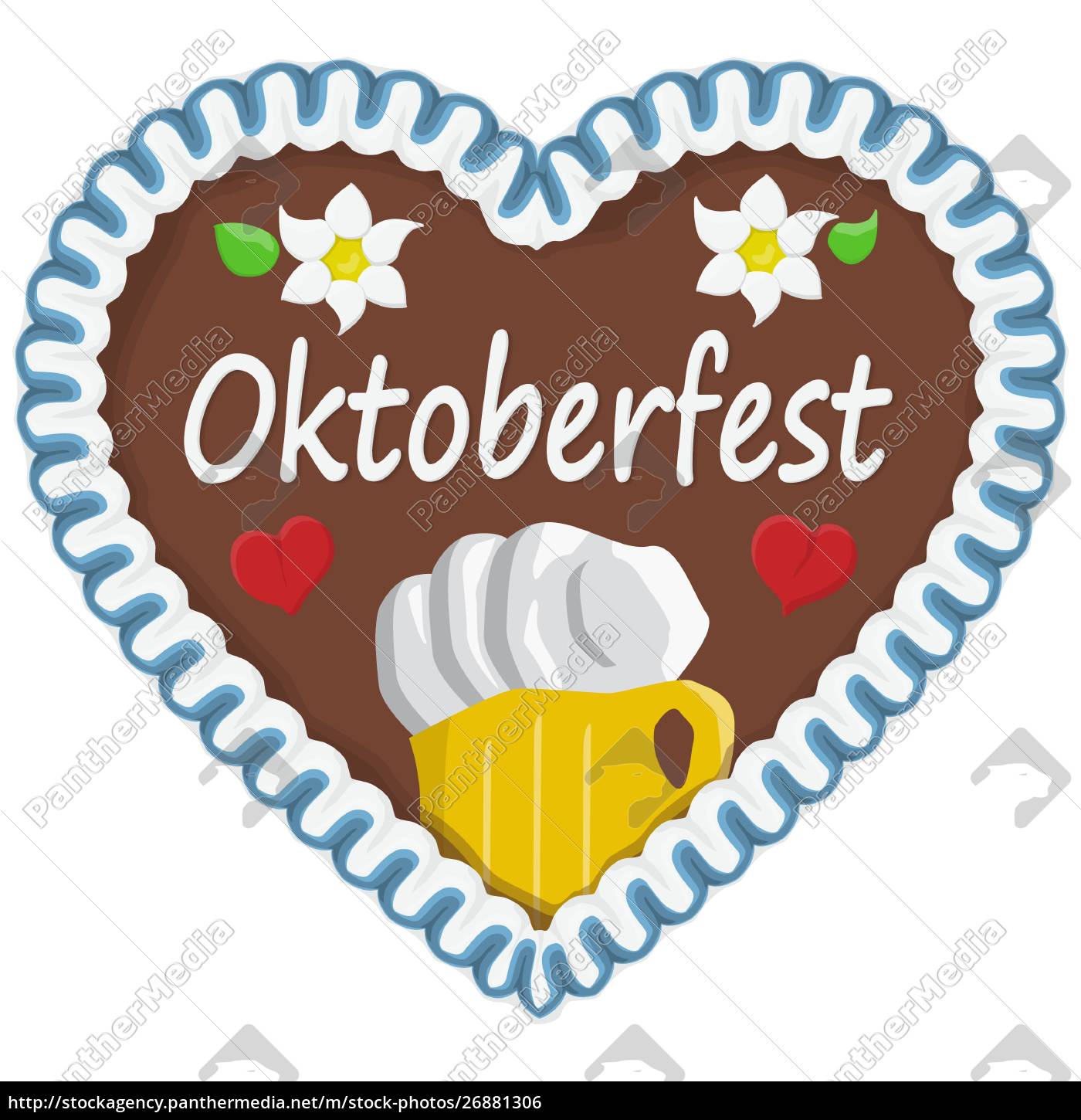 Gingerbread Heart Oktoberfest 19 Stock Image Panthermedia Stock Agency