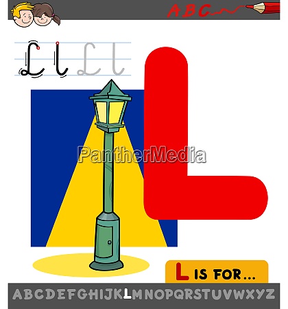 letter L worksheet with cartoon lamp or lantern - Stock Photo #27003851 |  PantherMedia Stock Agency