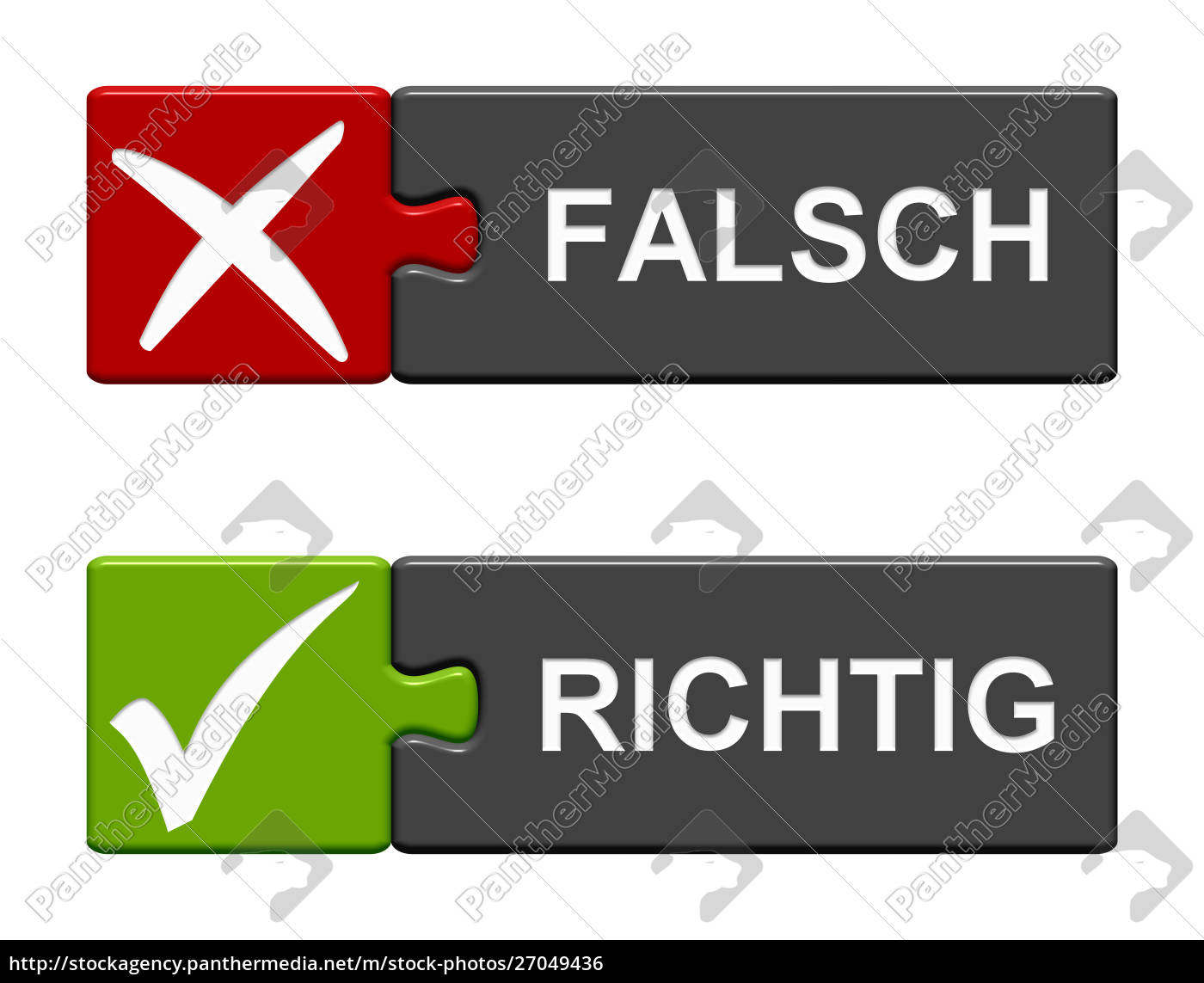 richtig falsches Symbol