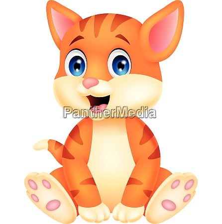 Cute baby cat cartoon - Royalty free image #27925077 | PantherMedia Stock  Agency