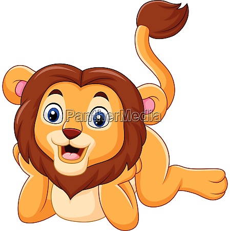 Cute baby lion cartoon - Royalty free photo #27981472 | PantherMedia Stock  Agency
