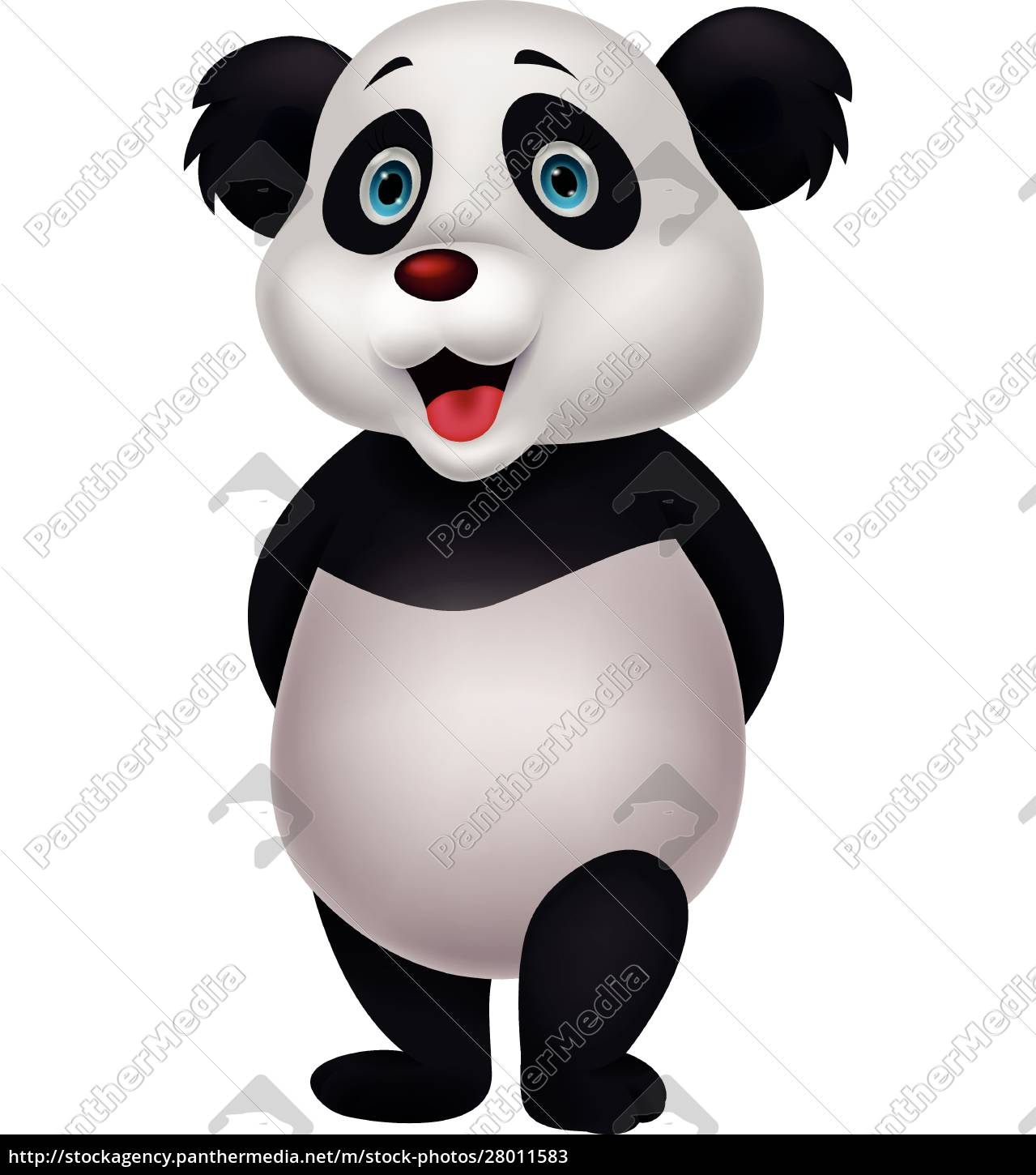 Royalty Free Vector Cute Panda Cartoon