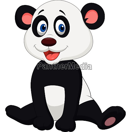 Cute baby panda cartoon - Royalty free image #28011987 | PantherMedia Stock  Agency
