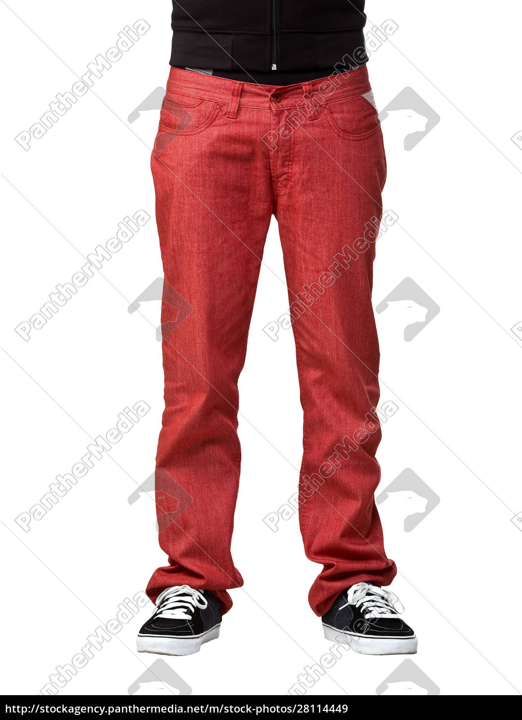 mens red bootcut jeans